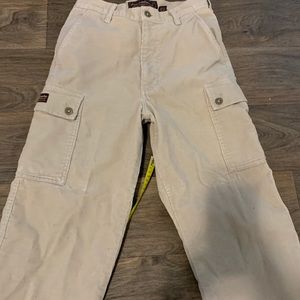 Vintage Ambercrombie corduroy cargo pants , made in USA WOMEN’s converted size 2